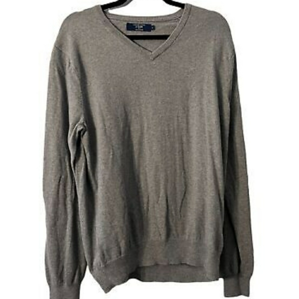 J.Crew Cotton With Cashmere V- Neck Sweater